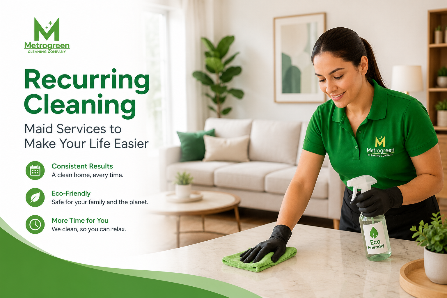 Recurring cleaning cover image for Metrogreen